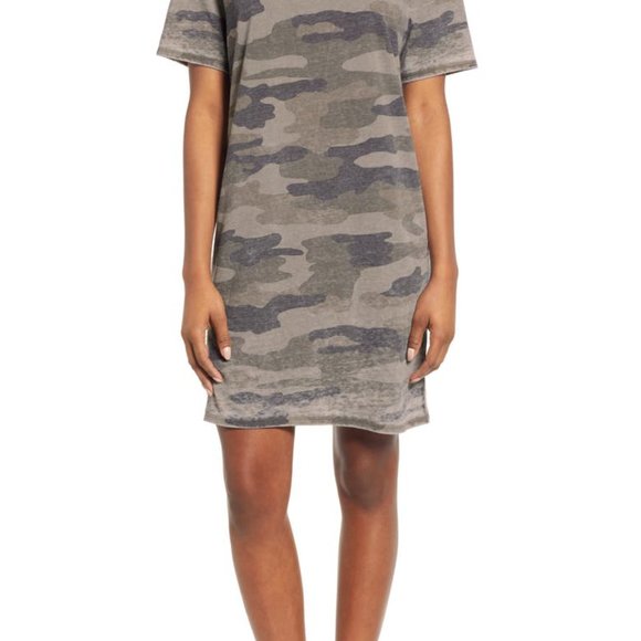LuckyBrand Camouflage Short Sleeve Dress - Picture 4 of 5